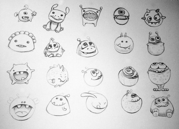 Крис Риньяк монстрики рисунки