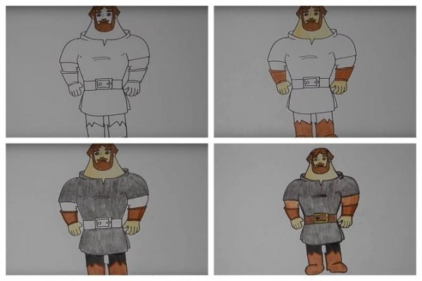 Богатыри. Раскраска