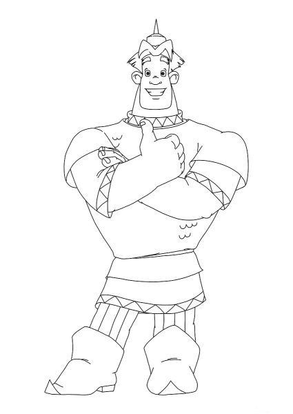 Три богатыря карандашом