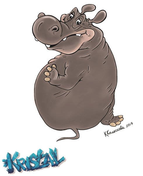 Прикольный Бегемот