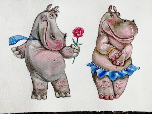 Бегемоты любовь