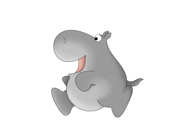 Бежали бегемотики