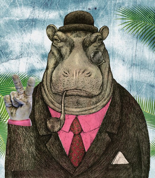 Прикольный Бегемот