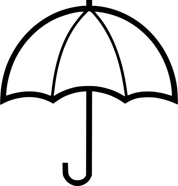 Зонт раскраска