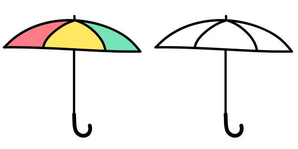 Зонтик рисунок