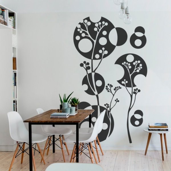 Дизайнерские обои в интерьере