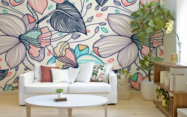 Роспись стен Сканди детская