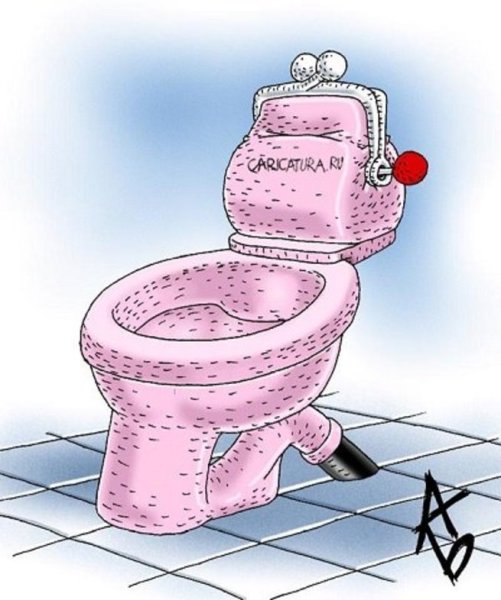 Унитаз карикатура