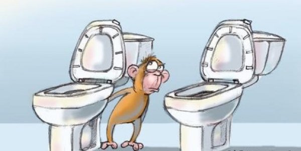 Шарж на унитазе