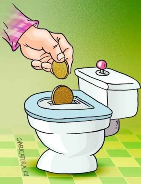 Унитаз карикатура