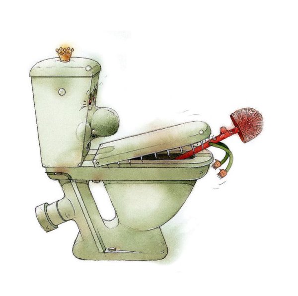 Унитаз карикатура