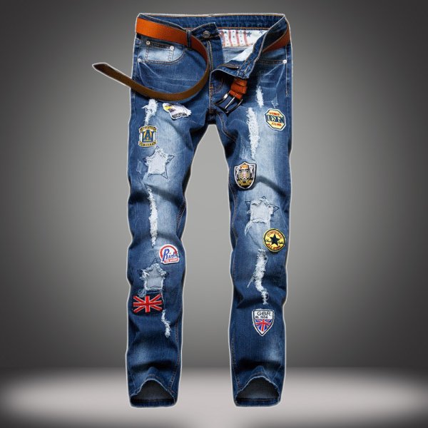 Рваные джинсы мужские