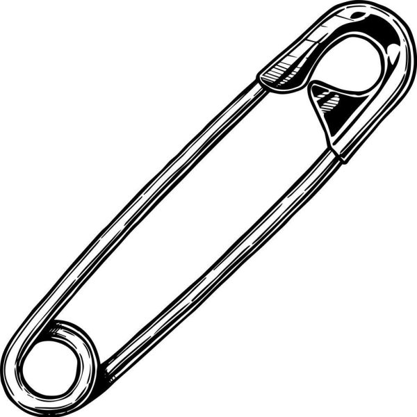 Булавка раскраска