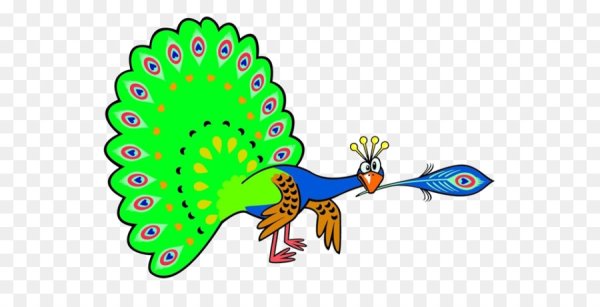 Павлин из мультика