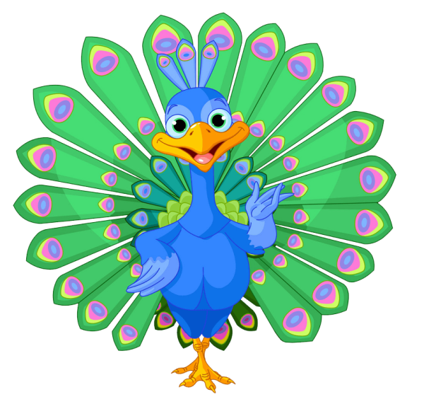 Павлин из мультика