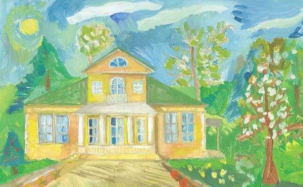 Село Болдино рисунок