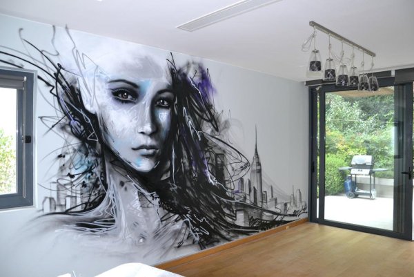 Рисование на стене в квартире