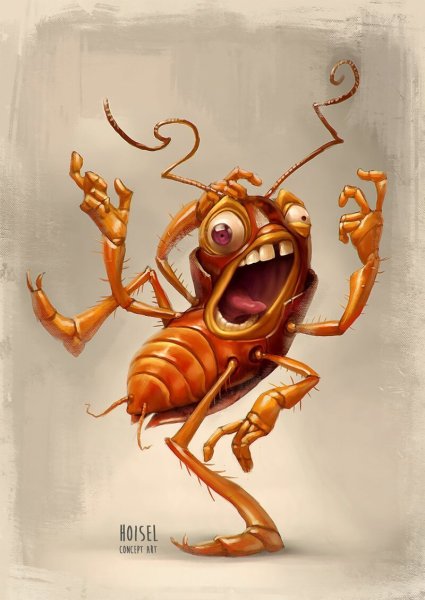 Смешной таракан