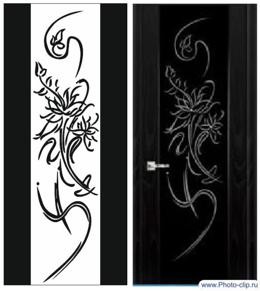 Красивые узоры на дверь