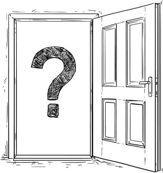 Карикатура на входную дверь