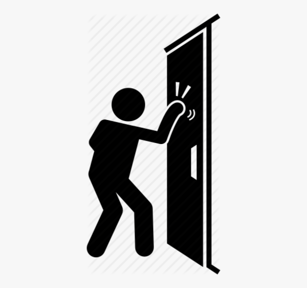 Значок стука в дверь