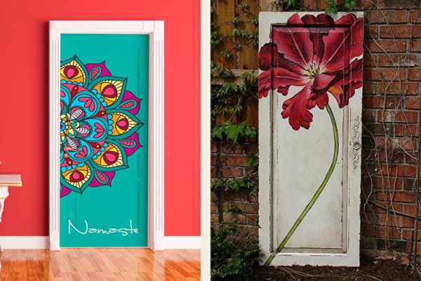 Разрисованная дверь