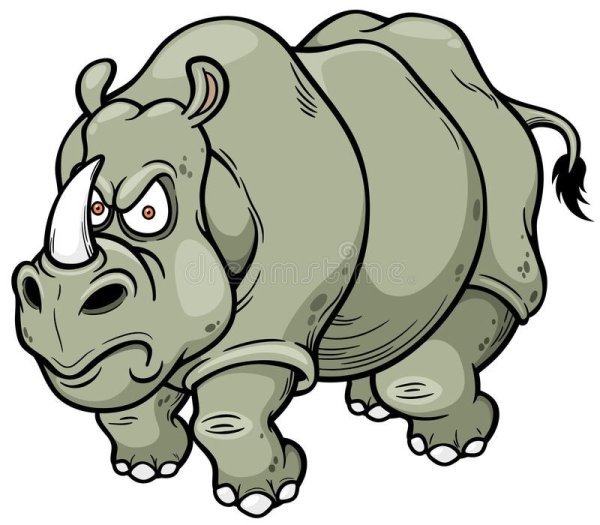 Носорог мультяшный злой