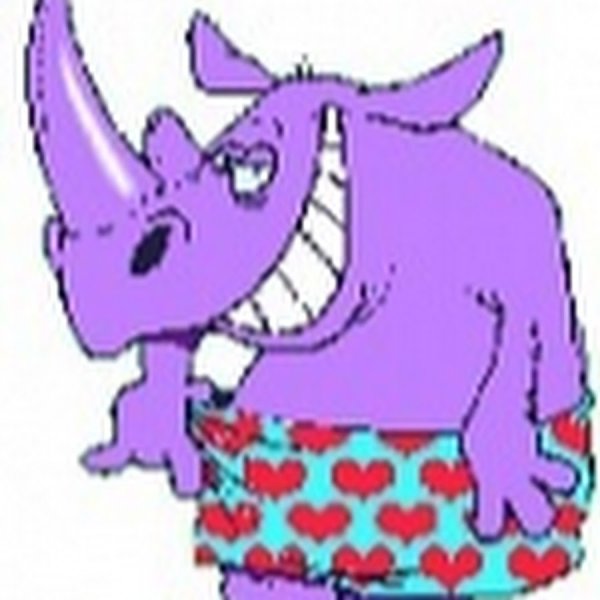Смешной носорог мультяшный