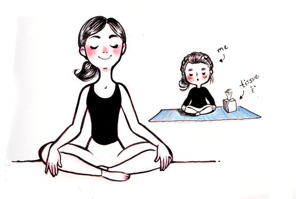 Рисунок - сидя по турецки