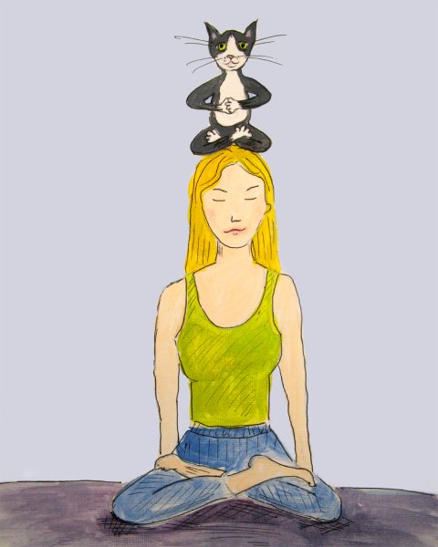 Йога иллюстрации