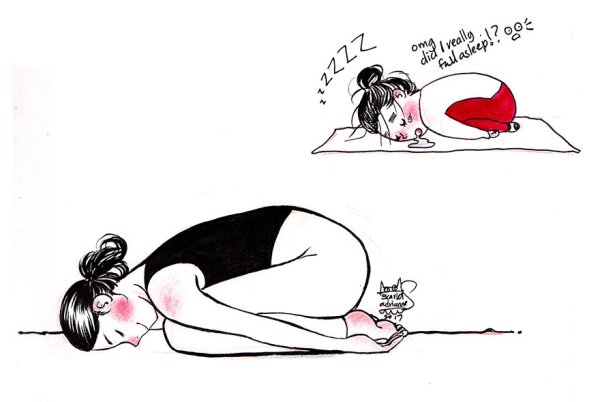 Карикатуры про йогу