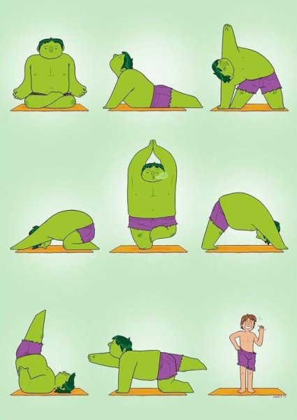 Приколы про йогу
