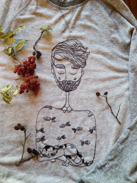 Одежда с прикольной вышивкой