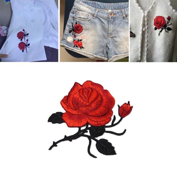 Розочки вышивка на одежде