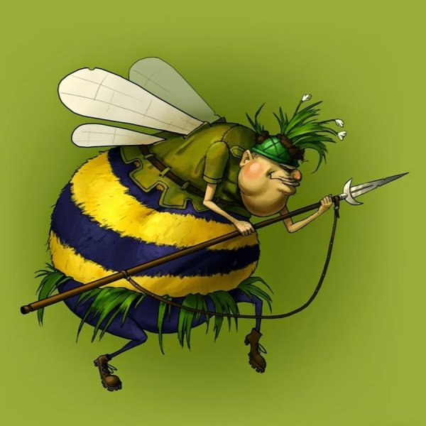 Смешная пчела