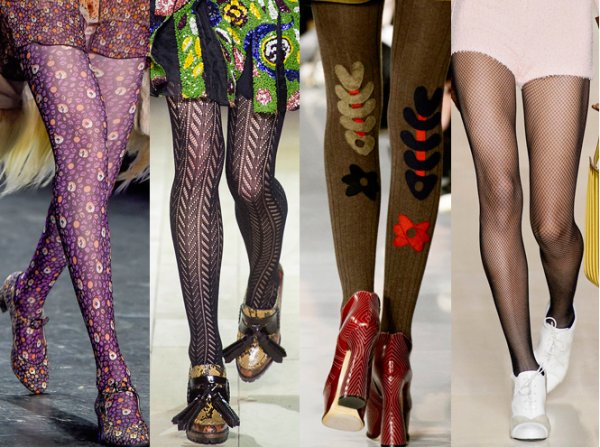 Колготки с принтами