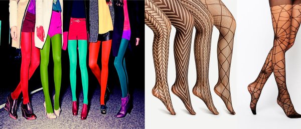 Цветные колготки 80-х