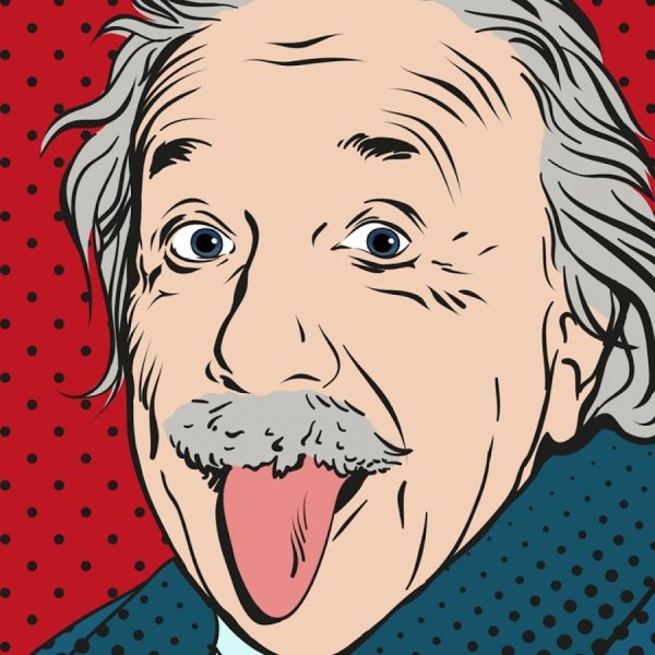 Альберт Эйнштейн рисунок