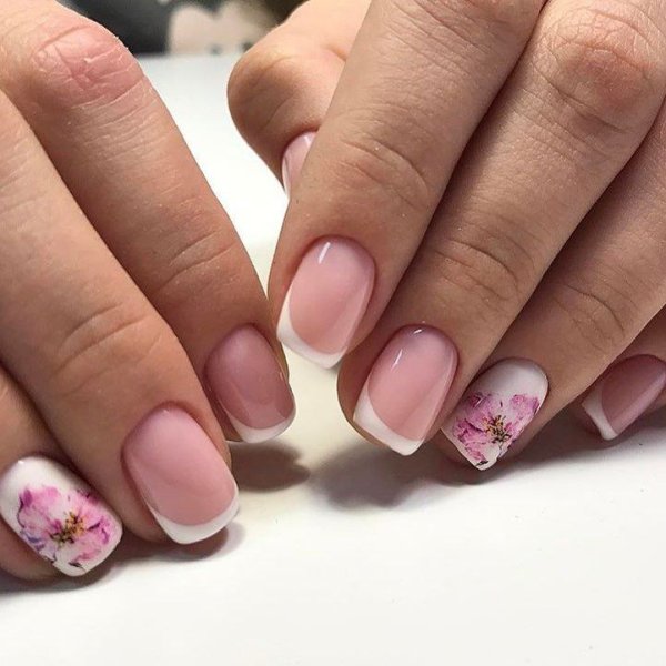 Френч с цветком