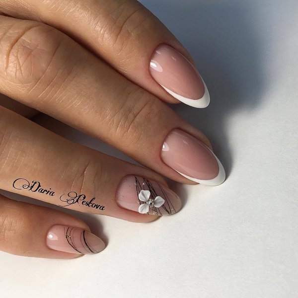 Френч с цветком