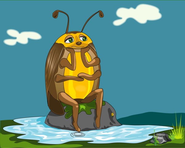 Грустный таракан