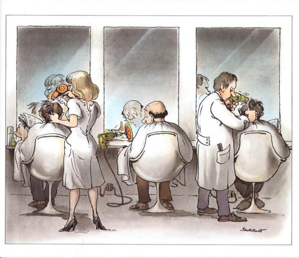 Парикмахер карикатура