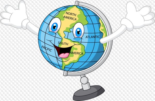 Глобус мультяшная