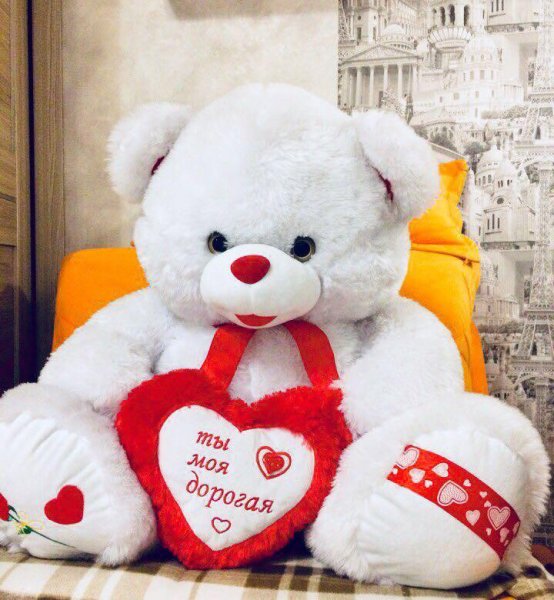 Красивый плюшевый мишка