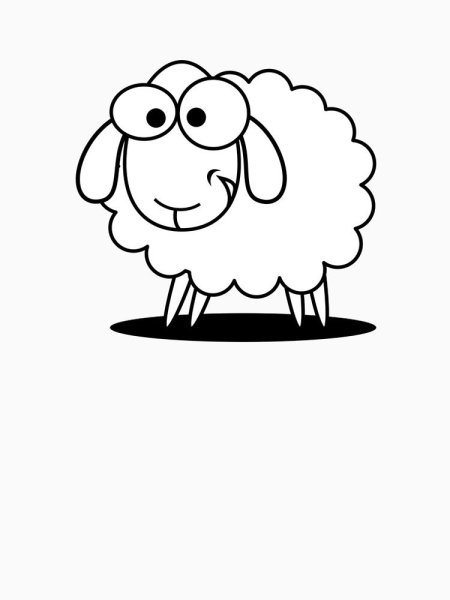 Овечка картинка для детей