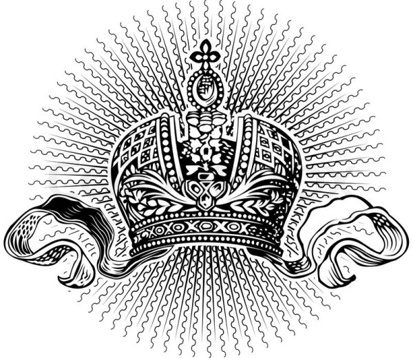 Имперская корона Российской империи вектор