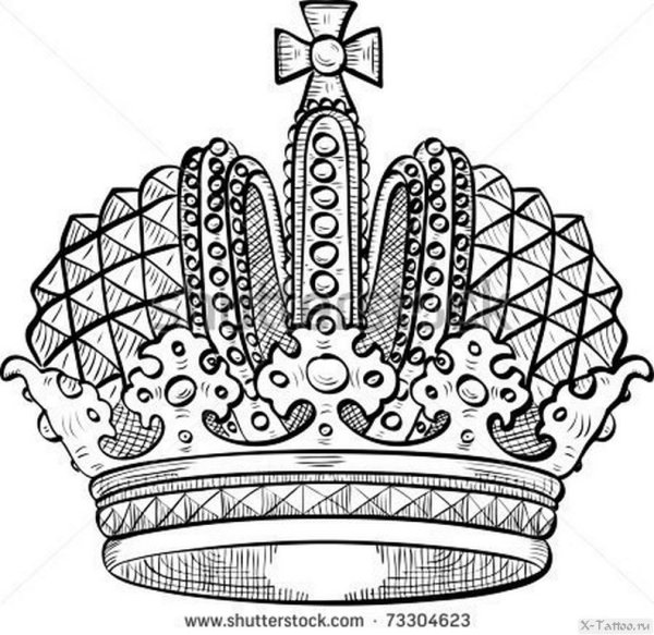 Большая Императорская корона Российской империи эскизы