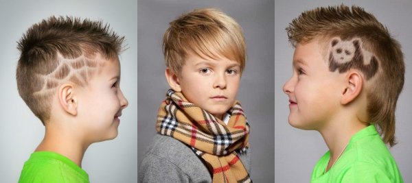 Стрижки для мальчиков с полосками