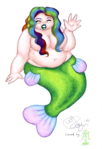 Русалка смешная