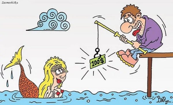 Русалочка с фиолетовыми волосами